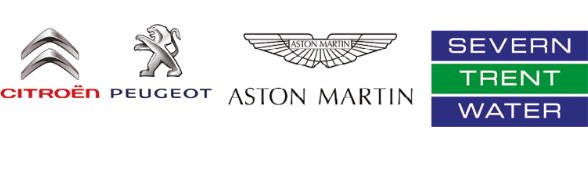 Citroen, Peugeot, Aston Martin and Severn Trent Water